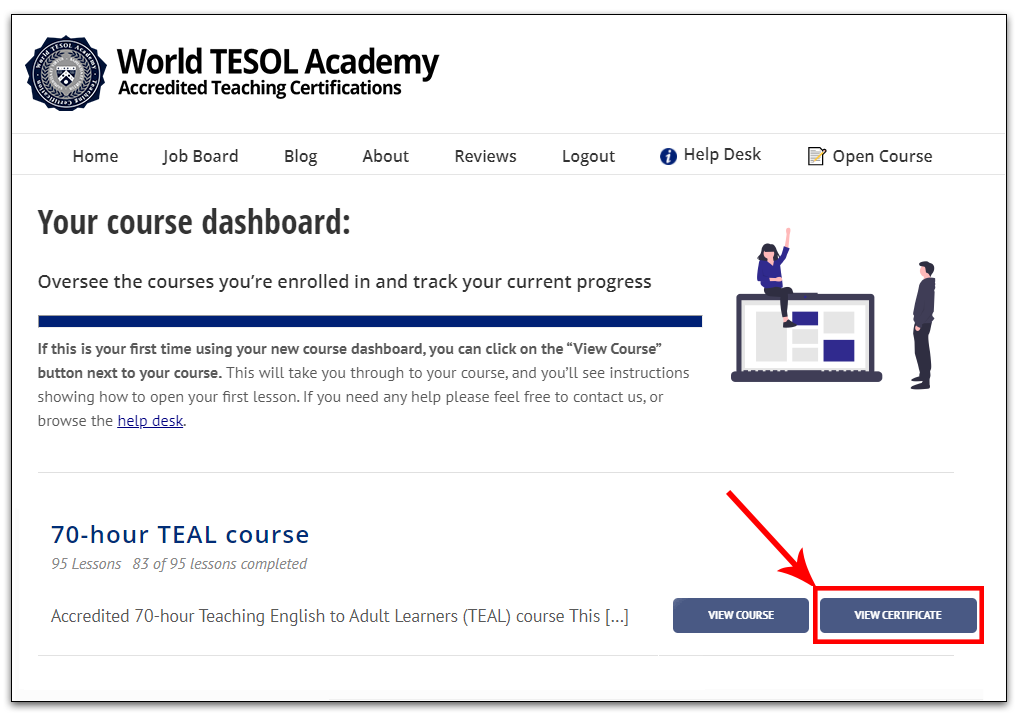 TEAL certificate World TESOL Academy